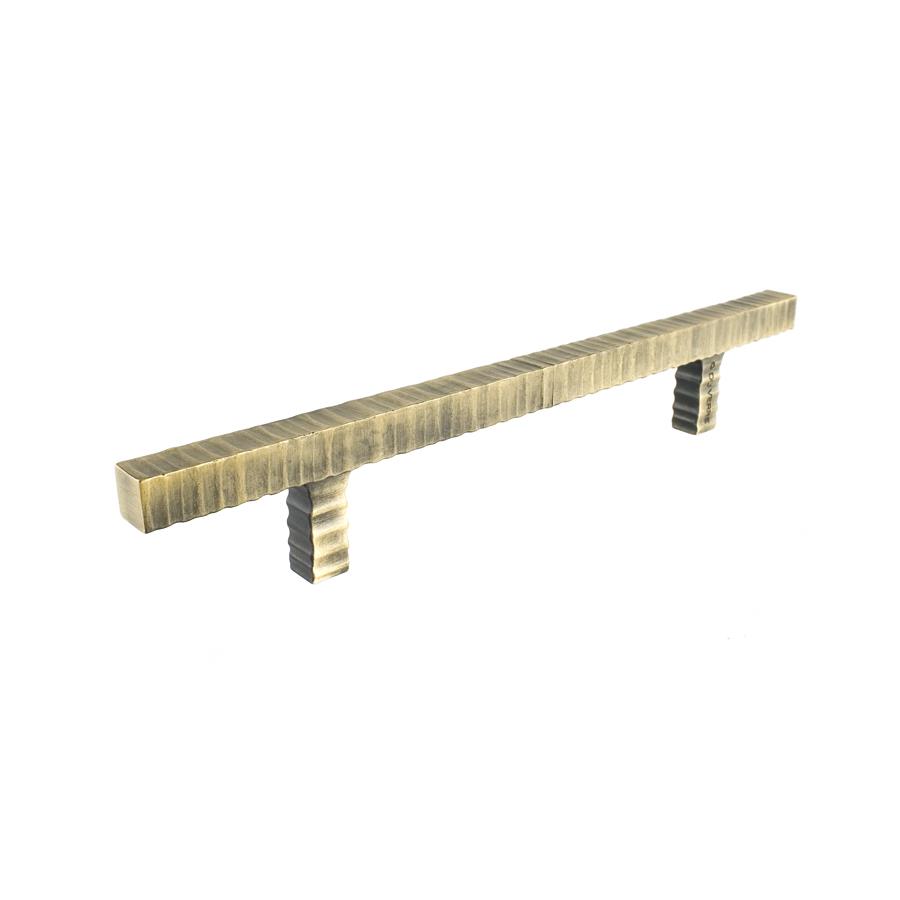DuVerre DVFC328-AB Forged 3 Square Bar Pull 6 3/4 Inch (c-c) - Antique Brass